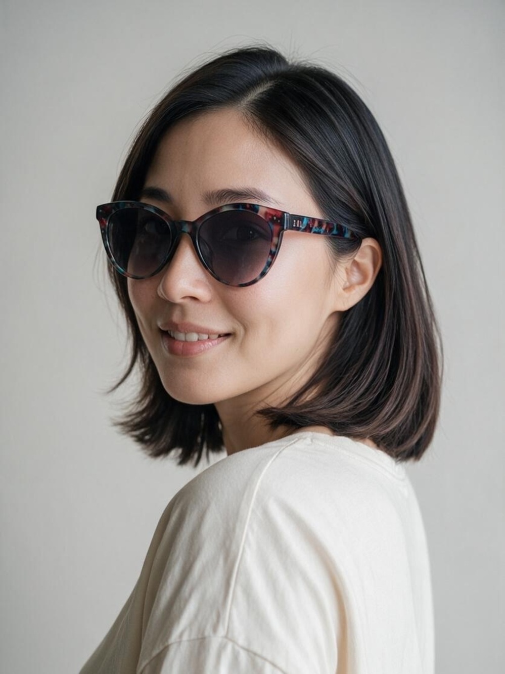 Elle Vivianne Multi-Colored Women's Cat Eye Sunglasses